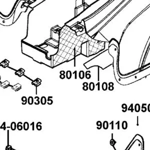 80106-LCA4-E00 HEAT GUARD A RR FENDER — diagram cutout