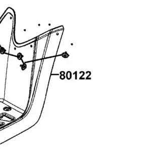 80122-LCA4-E01-N1R MUDGUARD.L FLOOR (Black) — diagram cutout