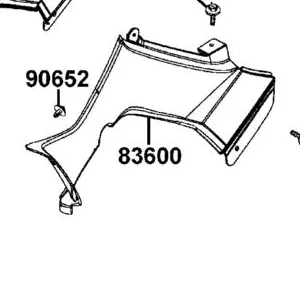 83600-LCA4-E01-N1R COVER.L SIDE (Black) — diagram cutout