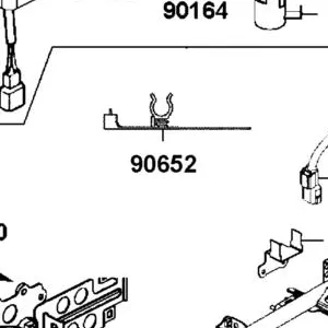 90652-PRB3-900 CLIP CARB ASSY — diagram cutout