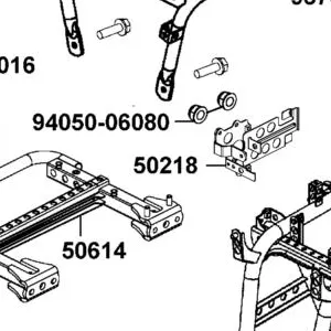 50218-LKM5-E00 STAY ELE SET — diagram cutout
