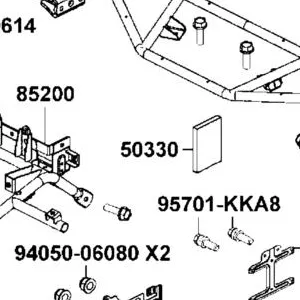 50330-LEA7-E00 SPONGE BATTERY COVER — diagram cutout