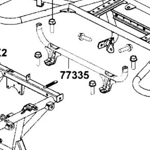 77335-AGA8-E00 SUPPORT PIPE RR RACK — diagram cutout