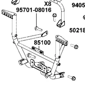 85100-AGA8-E00 PIPE COMP FR. BUMPER — diagram cutout
