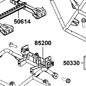 85200-AGA8-E00 SUPPORT PIPE COMP RACK — diagram cutout