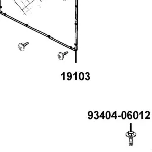 19103-ALC1-E00 GRID RADIATOR — diagram cutout