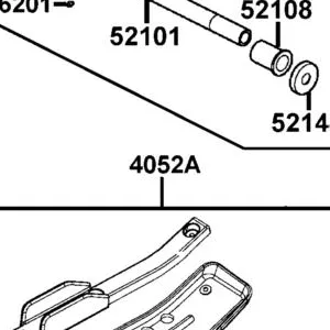 4052A-LCA4-E01 GUARD ASSY REAR FORK — diagram cutout