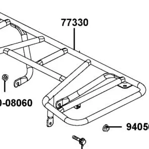77330-LCA4-E00-N1S RR CARRIER LUGGAGE — diagram cutout