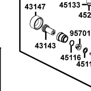 43143-LEC1-E00 BOLT DRIVE — diagram cutout