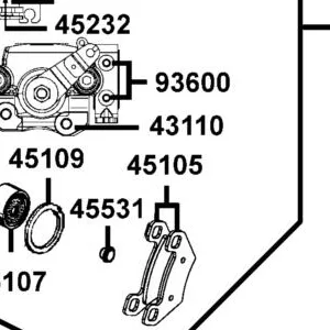 45105-LFA5-305 PAD ASSY — diagram cutout