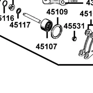 45107-LEC1-E00 PISTON C/P (??25.4MM) — diagram cutout