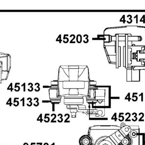 45203-LEC1-E00 PIN HANGER — diagram cutout