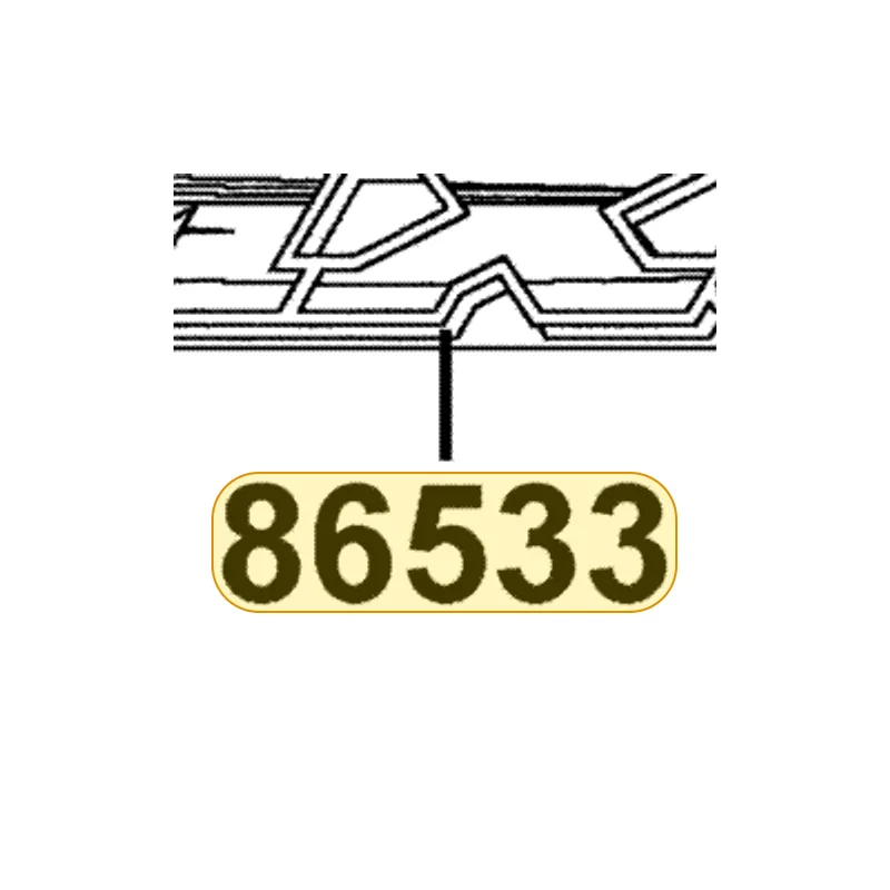 86533-LCA4-E61-T03 STRIPE L FENDER FRONT — diagram cutout