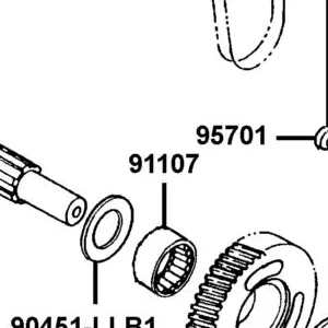 91107-LLB1-90A BRG NEEDLE 22*30*13 — diagram cutout