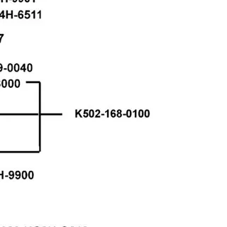 K502-168-0100 THROTTLE VALVE ASSY — diagram cutout