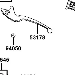 53178-PWA8-900-M2A LEVER L STRG HANDLE — diagram cutout