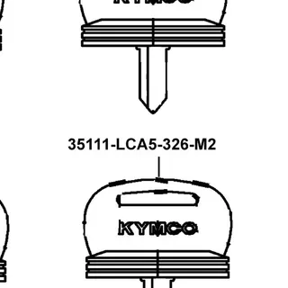 35111-LCA5-326-M2 KEY COMP(FOR SERVICE) — diagram cutout