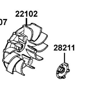 22106-LLB1-910 COLLAR DRIVE FACE A — diagram cutout