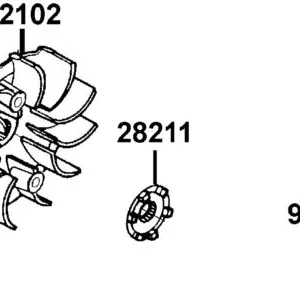 22107-PWA8-900 COLLAR DRIVE FACE — diagram cutout