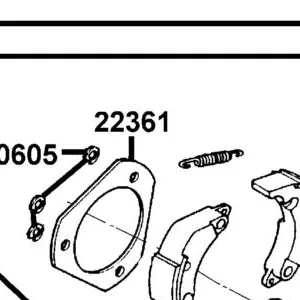 22361-LGE7-E00 PLATE CLUTCH SIDE — diagram cutout