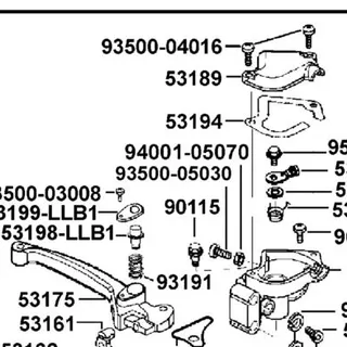 93500-05030-0G SCREW BOLT M5*30 — diagram cutout