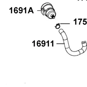 16911-LCA4-M01 TUBE ASSY FUEL — diagram cutout
