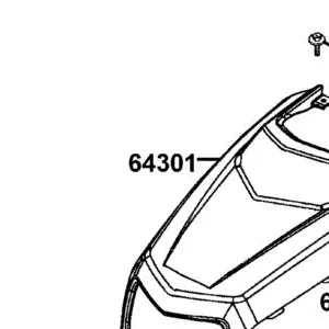 64301-LCA4-E00-KDR COVER FRONT — diagram cutout