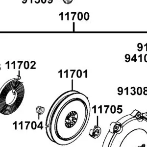 11701-LDE9-E00 REEL STARTING — diagram cutout