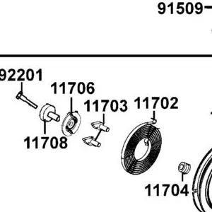 11703-LCA5-E00 RACHET STARTING — diagram cutout