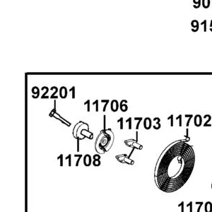 11706-LCA5-E00 RACHET GUIDE STARTING — diagram cutout