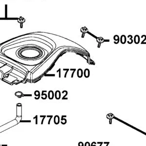 17700-LCA5-E00-N1R COVER TANK (Black) — diagram cutout