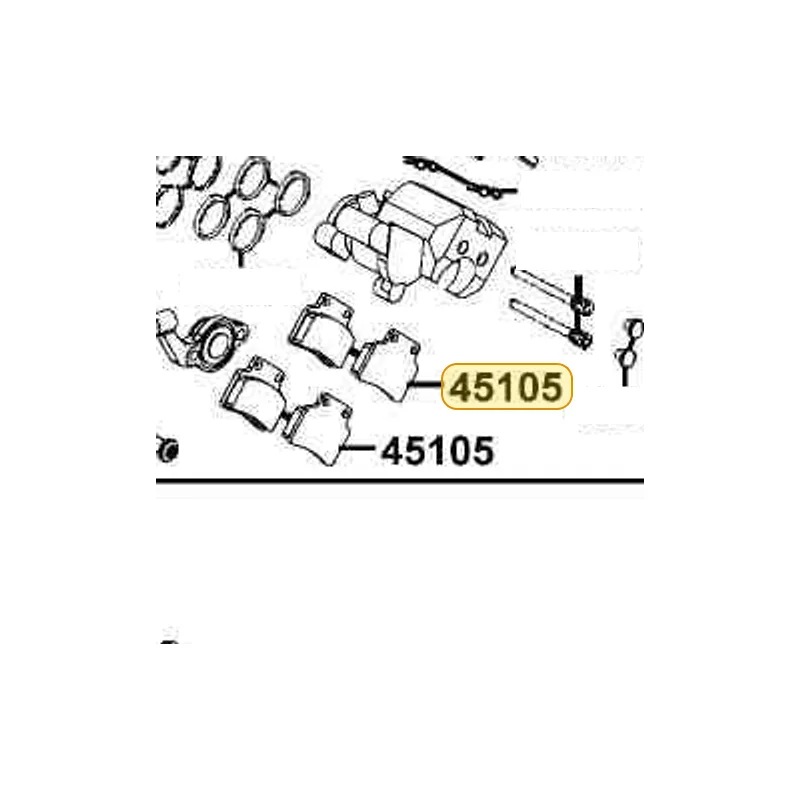 45105-LCA5-305 PAD SET — diagram cutout