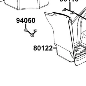 80122-LCA5-E01-N1R MUDGUARD L FLOOR (Black) — diagram cutout