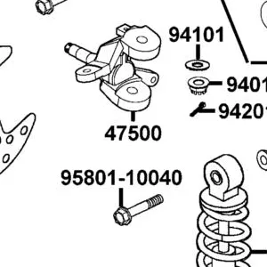 47500-LCA5-E00 KNUCKLE ASSY L STEERING — diagram cutout