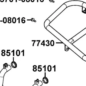 77430-LCA5-E00-MAS FRONT CARRIER LUGGAGE — diagram cutout
