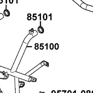 85100-LCA5-E00-MAS PIPE COMP FR BUMPER — diagram cutout