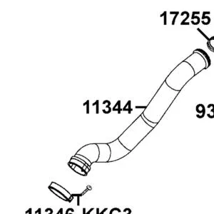11344-LCA5-E00 DUCT B L COVER — diagram cutout