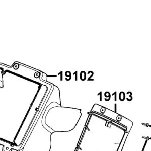 19102-LCA5-E01-N1R DUCT DOOLING AIR (Black) — diagram cutout