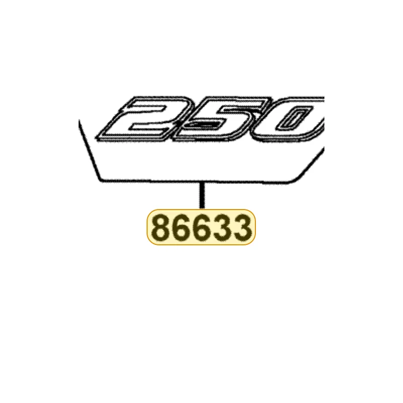 86633-LCA5-E61-T03 STRIPE L RR FENDER (250) — diagram cutout