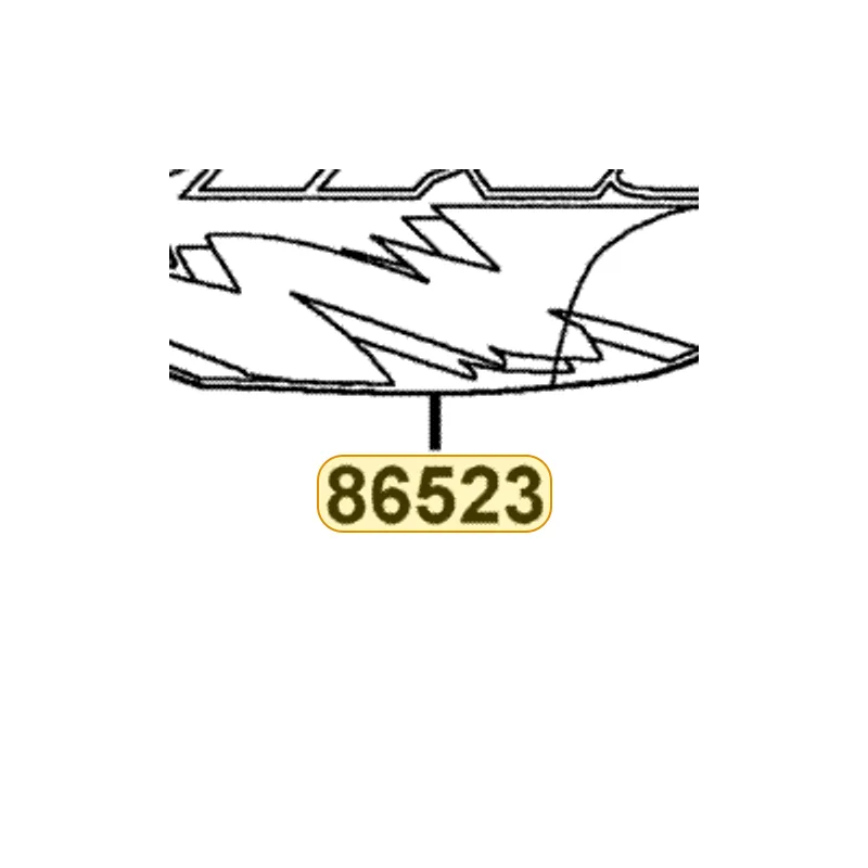 86523-LCA5-E61-T04 STRIPE R FR FENDER — diagram cutout