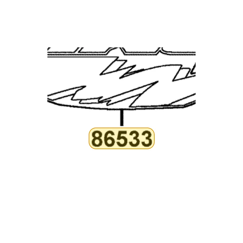 86533-LCA5-E61-T05 STRIPE L FR FENDER — diagram cutout