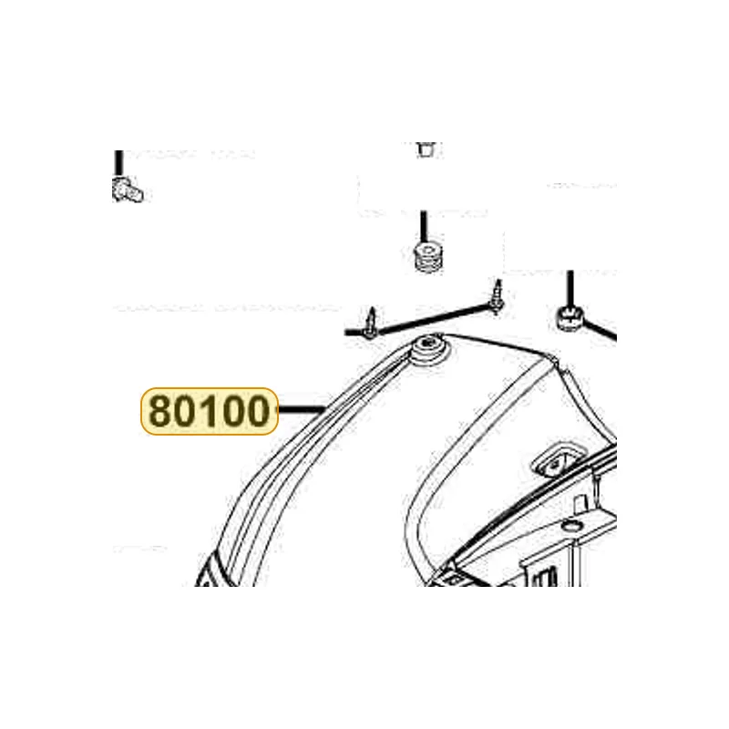 80100-LCA5-E00-YSR FENDER REAR — diagram cutout