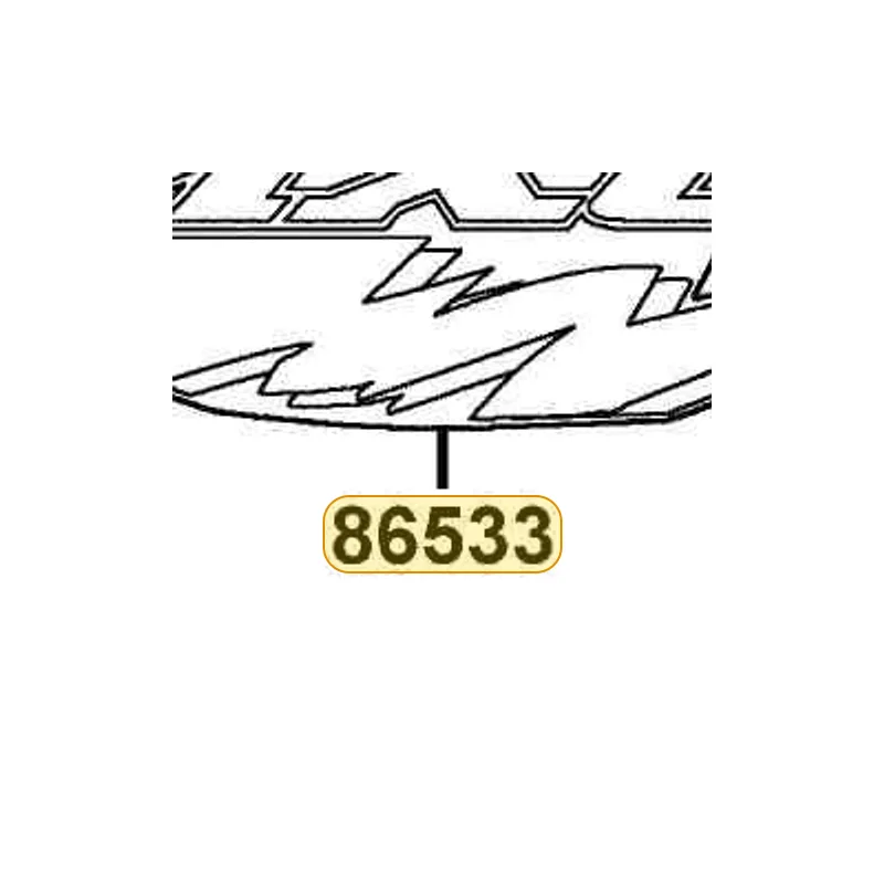 86533-LCA5-E61-T06 STRIPE L FR FENDER — diagram cutout