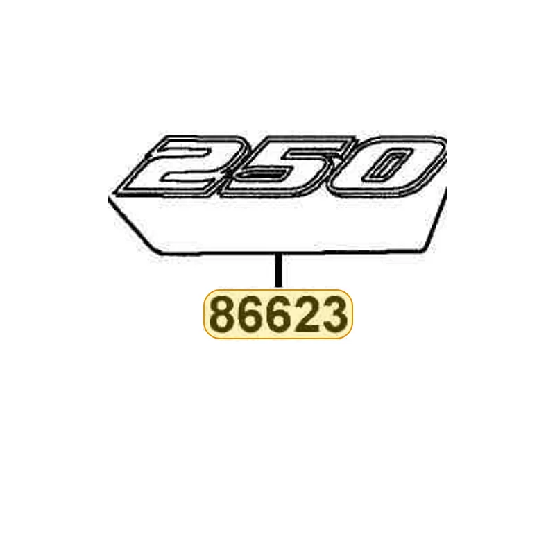 86623-LCA5-E61-T06 STRIPE L RR FENDER (250) — diagram cutout