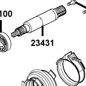 23431-LCD9-E00 SHAFT FINAL — diagram cutout