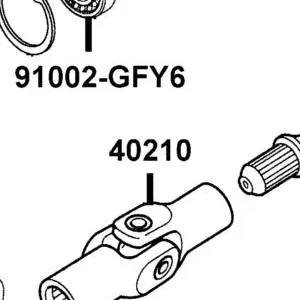 40210-LCD9-E00 JOINT YORK — diagram cutout