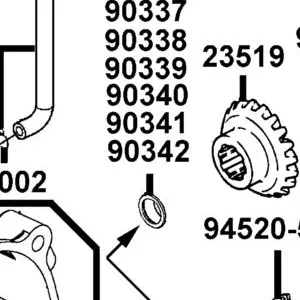 90342-LCD9-E00 SHIM DRIVEN BEVEL GEAR L (1.125~1.175) — diagram cutout