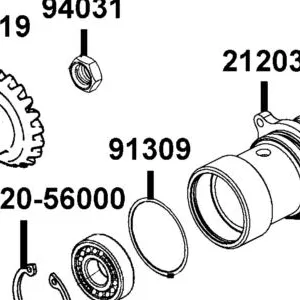 91309-LCD9-E00 O-RING — diagram cutout