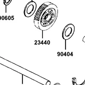 23440-PWA1-E00 GEAR ASSY FORWARD (39T) — diagram cutout