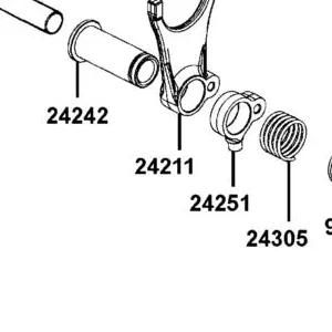 24211-LCD9-E00 FORK RIGHT GEAR SHIFT — diagram cutout